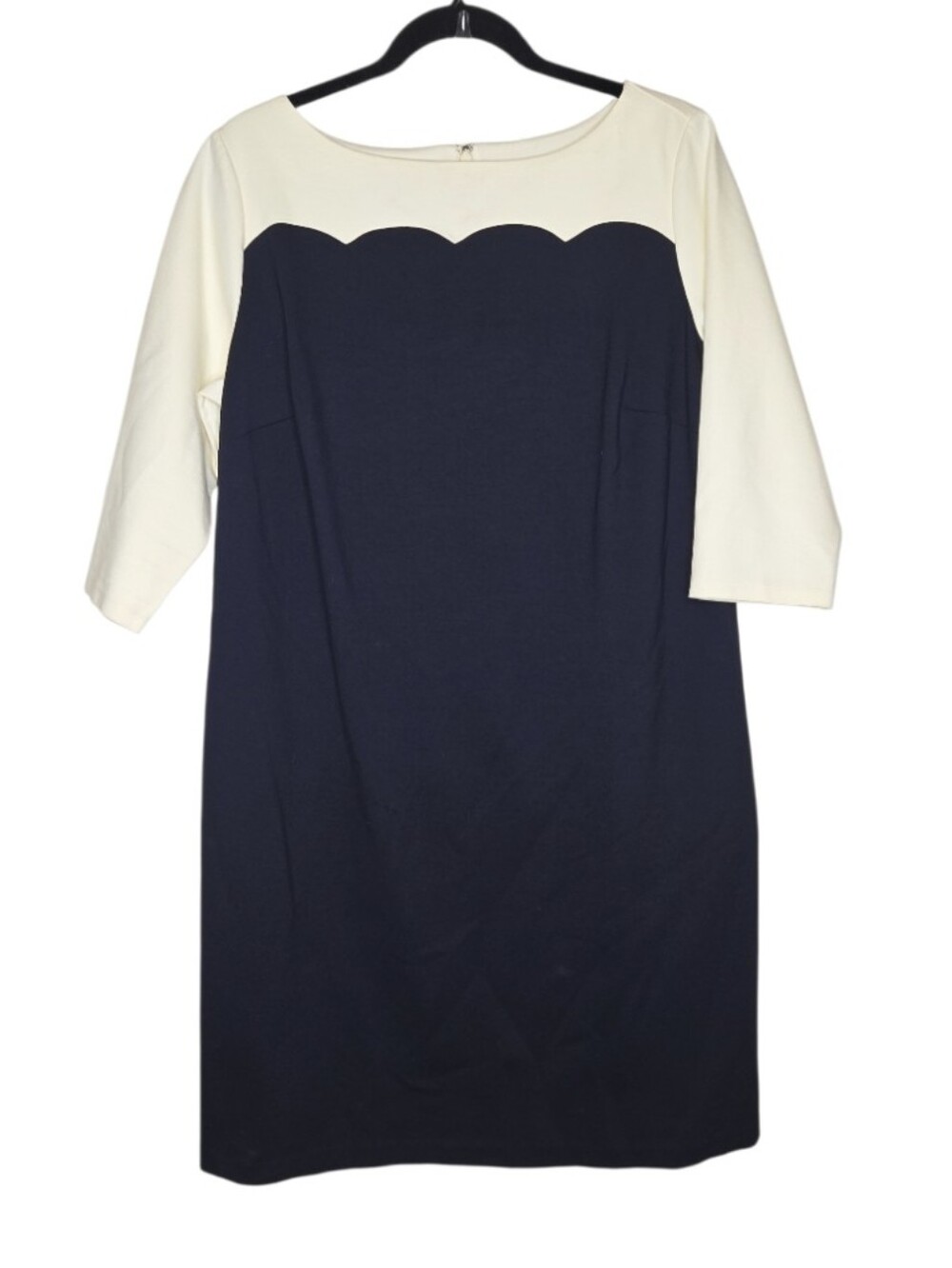 Talbots Womans Petite Ponte Knit Colorblock Dress Size 12W PETITE